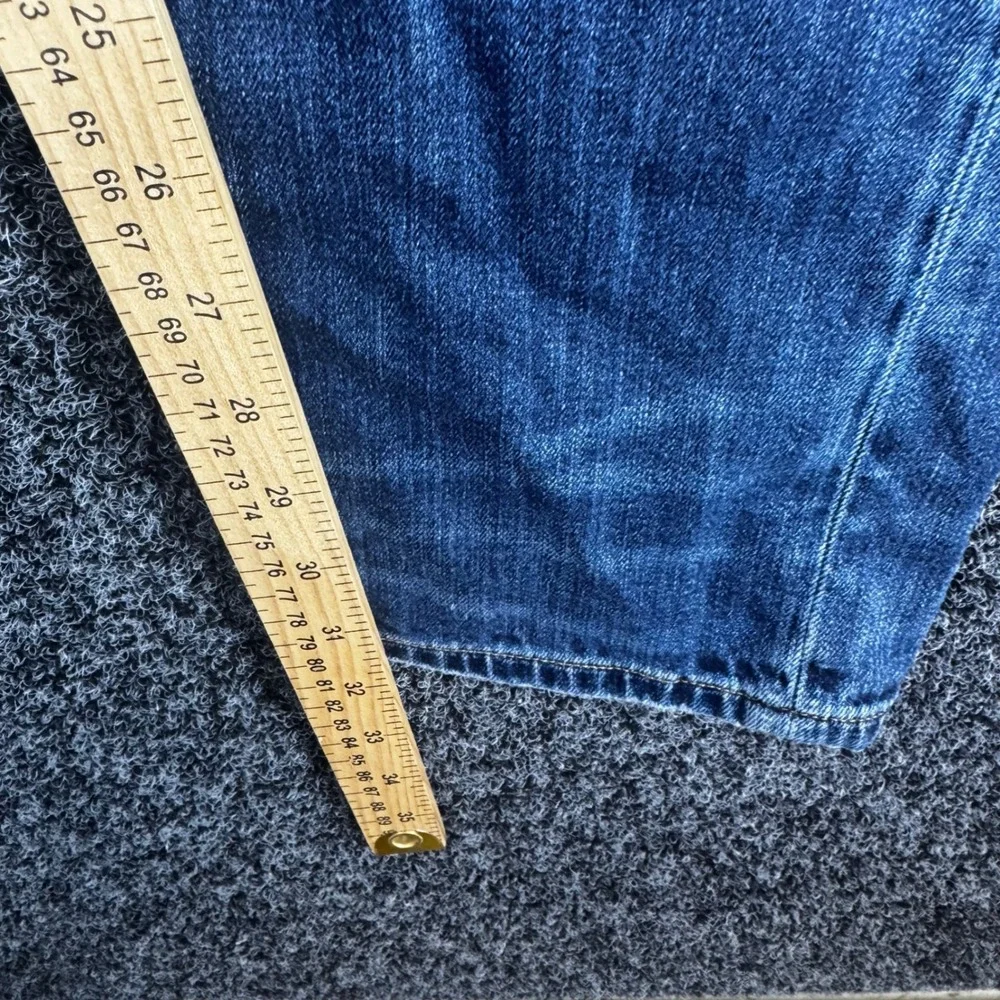 True Religion Geno Relaxed Slim Jeans Mens 30 Medium Wash Distressed Made in USA
